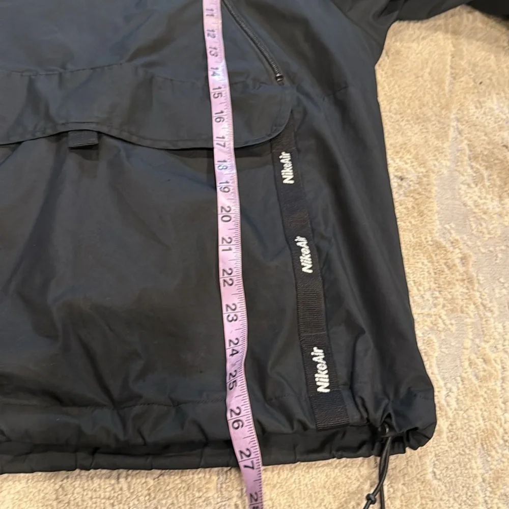 Black NIKE Air Men’s Jacket half zip center swoosh in GUC SIZE S - Picture 9 of 10